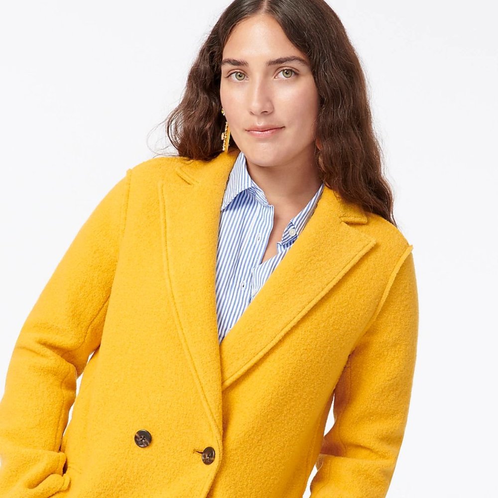 J.Crew Daphne topcoat SAFFRON Size 0 and 12 NWT - Picture 3 of 7